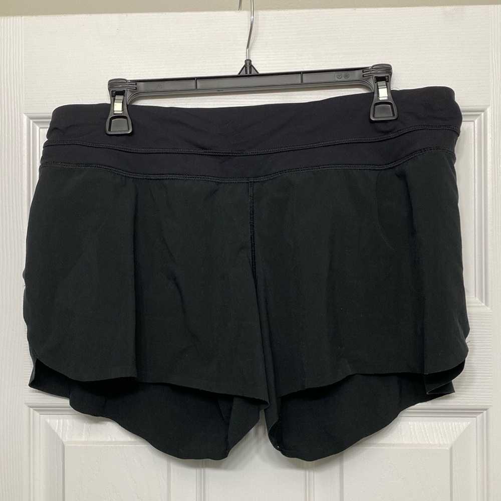 Lululemon Run Times black shorts- size 10. Very gently used!